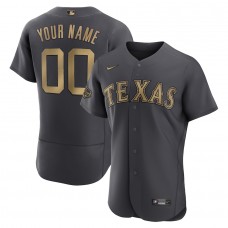 Texas Rangers Men's Nike Charcoal 2022 MLB All-Star Game Authentic Custom Jersey