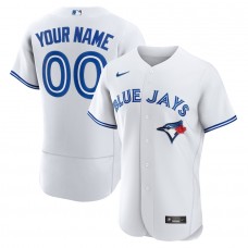 Toronto Blue Jays Men's Nike White Home Authentic Custom Jersey