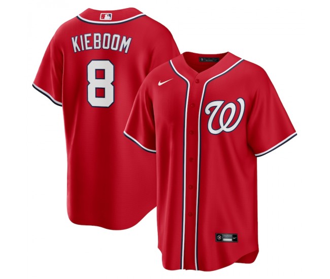 Washington Nationals Carter Kieboom Men's Nike Red Alternate Replica Player Name Jersey