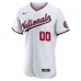 Washington Nationals Men's Nike White Official Authentic Custom Jersey