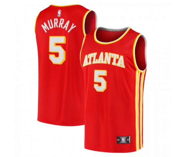 Atlanta Hawks Dejounte Murray Men's Fanatics Branded Red Fast Break Replica Jersey - Icon Edition