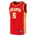 Atlanta Hawks Dejounte Murray Men's Fanatics Branded Red Fast Break Replica Jersey - Icon Edition
