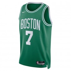 Boston Celtics Brown Nike 2023 Men Swingman Icon Edition Jersey Green