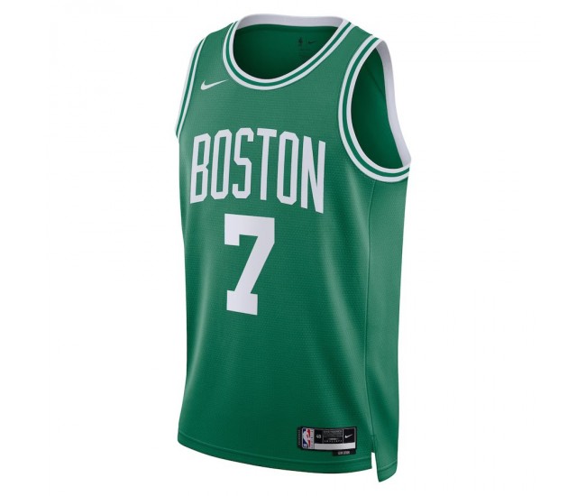 Boston Celtics Brown Nike 2023 Men Swingman Icon Edition Jersey Green