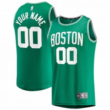 Boston Celtics Men's Fanatics Branded Kelly Green Fast Break Custom Replica Jersey - Icon Edition