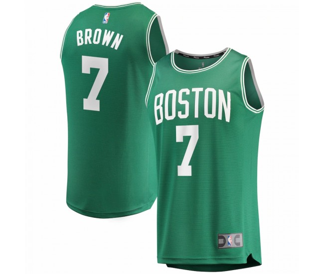 Boston Celtics Jaylen Brown Men's Fanatics Branded Green Fast Break Replica Player Jersey