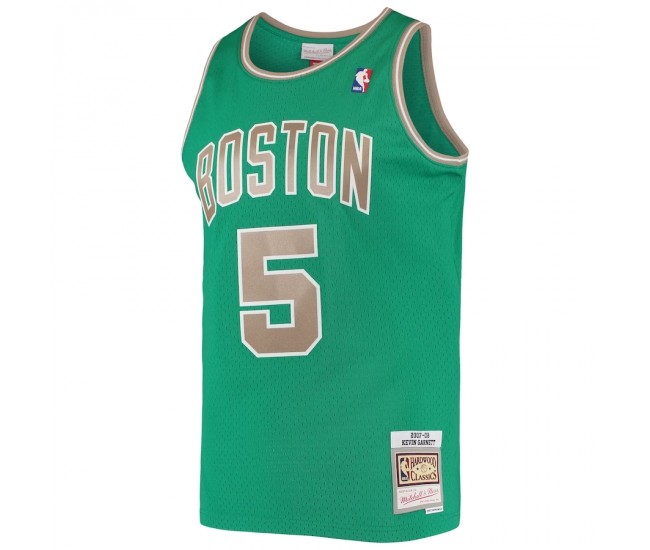 Boston Celtics Garnett Mitchell Ness 2023 Men Hardwood Classics Jersey Green