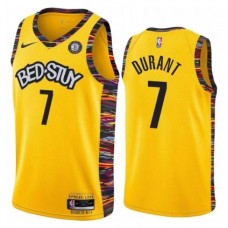 Brooklyn Nets Durant Nike 2023 Men Swingman Limited Edition Jersey Yellow