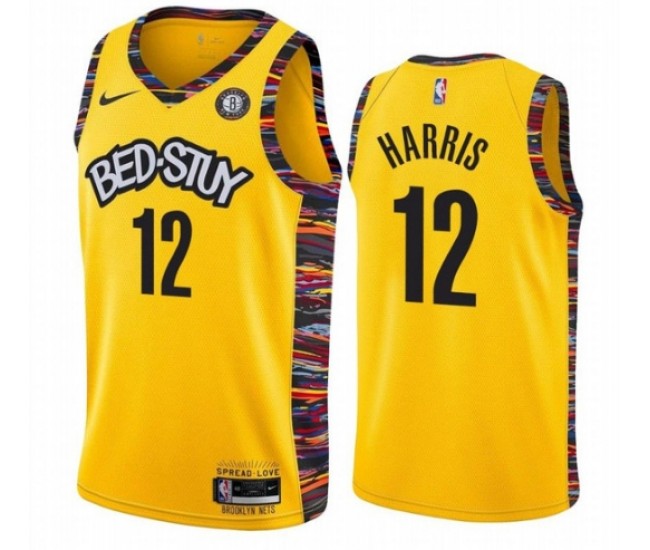 Brooklyn Nets Harris Nike 2023 Men Swingman Limited Edition Jersey Yellow