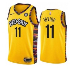 Brooklyn Nets Irving Nike 2023 Men Swingman Limited Edition Jersey Yellow
