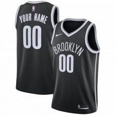 Brooklyn Nets Men's Nike Black Swingman Custom Jersey - Icon Edition