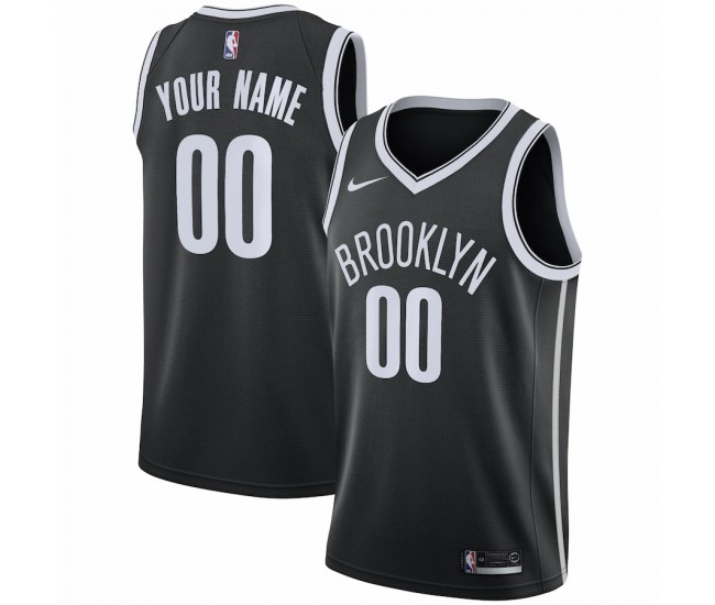 Brooklyn Nets Men's Nike Black Swingman Custom Jersey - Icon Edition