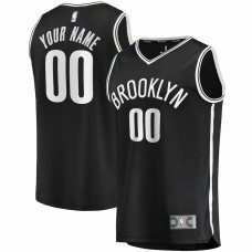 Brooklyn Nets Men's Fanatics Branded Black Fast Break Custom Replica Jersey - Icon Edition