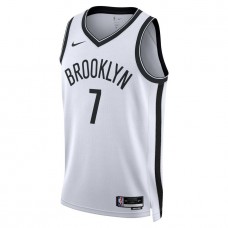 Brooklyn Nets Durant Nike 2023 Men Swingman Association Edition Jersey White