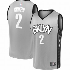 Brooklyn Nets Blake Griffin Men's Fanatics Branded Charcoal 2020/21 Fast Break Replica Player Jersey - Statement Edition
