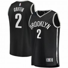 Brooklyn Nets Blake Griffin Men's Fanatics Branded Black 2020/21 Fast Break Road Replica Jersey - Icon Edition
