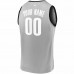 Brooklyn Nets Men's Fanatics Branded Gray Fast Break Replica Custom Jersey - Statement Edition