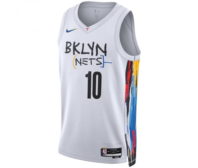 Brooklyn Nets Simmons Nike 2023 Men Swingman City Edition Jersey White