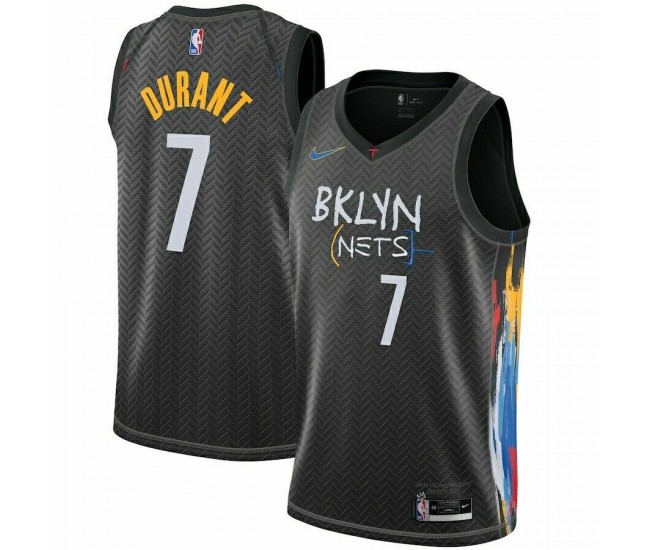Brooklyn Nets Durant Nike 2023 Men Swingman City Edition Jersey Black
