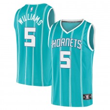 Charlotte Hornets Mark Williams Men's Fanatics Branded Teal 2022 NBA Draft First Round Pick Fast Break Replica Jersey - Icon Edition