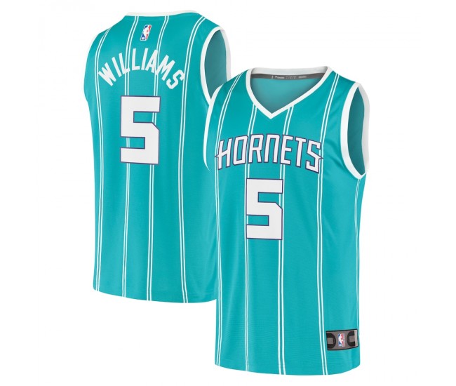 Charlotte Hornets Mark Williams Men's Fanatics Branded Teal 2022 NBA Draft First Round Pick Fast Break Replica Jersey - Icon Edition
