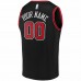 Chicago Bulls Men's Fanatics Branded Black Fast Break Replica Custom Jersey - Statement Edition