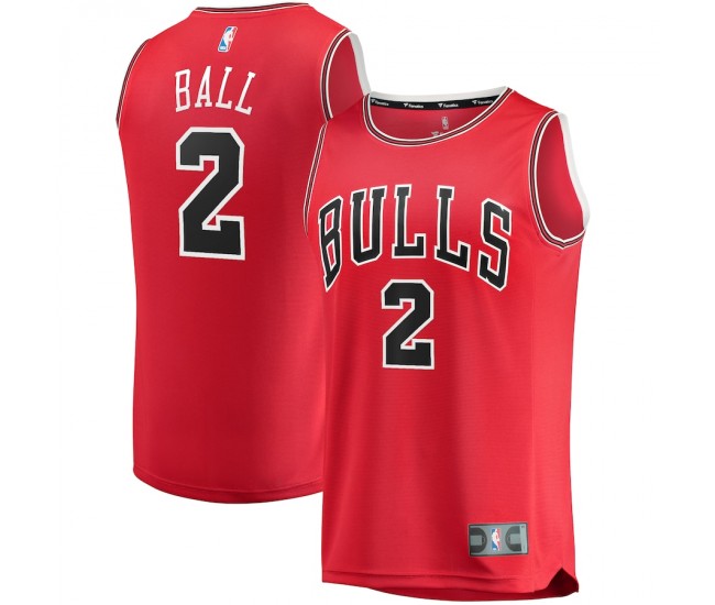 Chicago Bulls Lonzo Ball Men's Fanatics Branded Red 2021/22 Fast Break Replica Player Jersey - Icon Edition