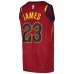 Cleveland Cavaliers James Nike 2023 Men Swingman Icon Edition Jersey Maroon