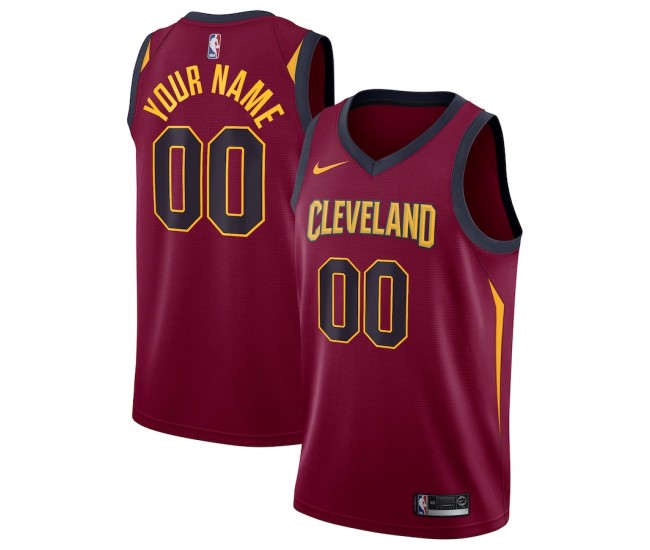 Cleveland Cavaliers Men's Nike Maroon Swingman Custom Jersey - Icon Edition