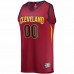 Cleveland Cavaliers Men's Fanatics Branded Wine Fast Break Custom Replica Jersey - Icon Edition