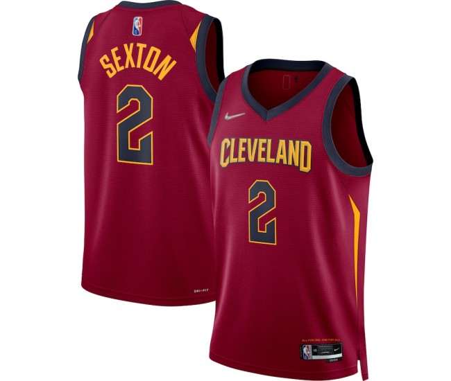 Cleveland Cavaliers Collin Sexton Men's Nike Wine 2021/22 Diamond Swingman Jersey - Icon Edition
