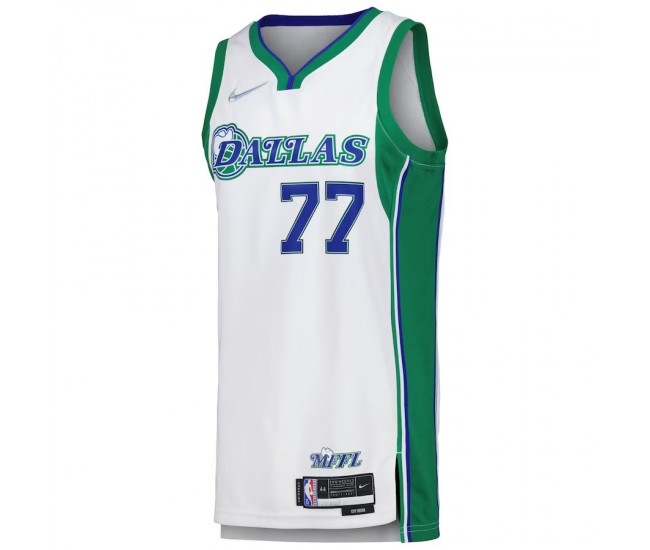 Dallas Mavericks Doncic Nike 2023 Men Swingman City Edition Jersey White