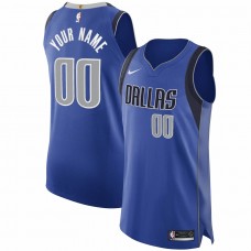 Dallas Mavericks Men's Nike Royal 2020/21 Authentic Custom Jersey - Icon Edition