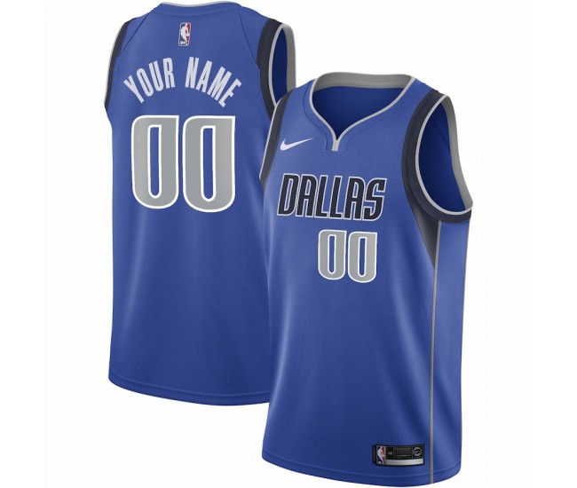 Dallas Mavericks Men's Nike Blue 2020/21 Swingman Custom Jersey - Icon Edition