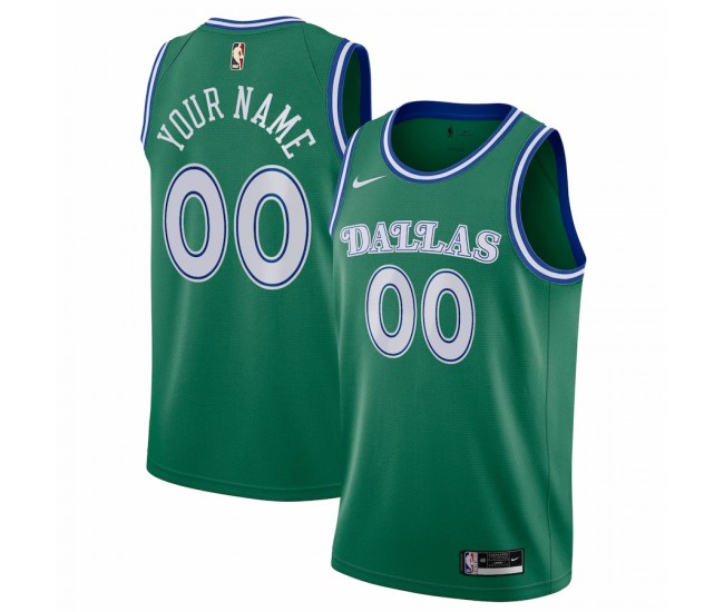 Dallas Mavericks Men's Nike Green 2020/21 Hardwood Classics Swingman Custom Jersey
