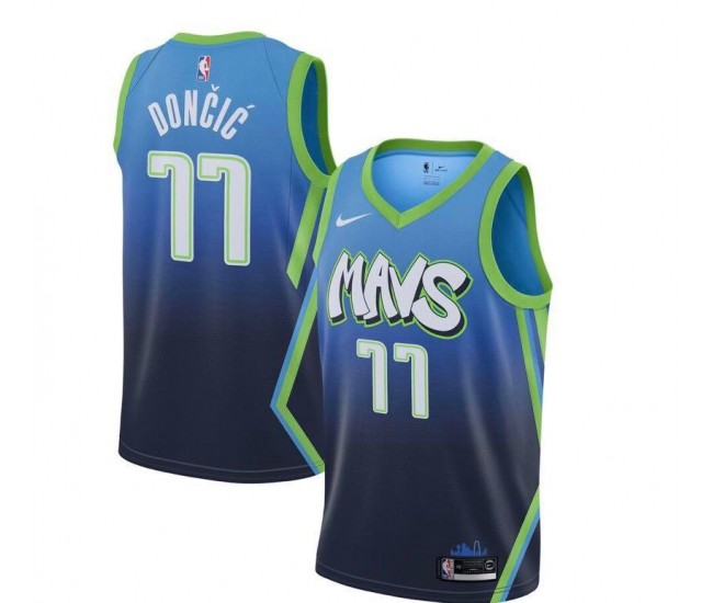 Dallas Mavericks Luka Doncic Nike 2023 Men Swingman City Edition Jersey Blue