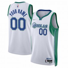 Dallas Mavericks Men's Nike White 2021/22 Swingman Custom Jersey - City Edition
