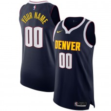 Denver Nuggets Men's Nike Navy 2020/21 Authentic Custom Jersey - Icon Edition