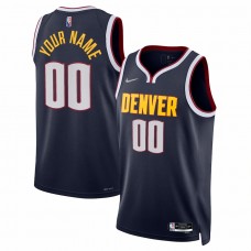 Denver Nuggets Men's Nike Navy 2021/22 Diamond Swingman Custom Jersey - Icon Edition