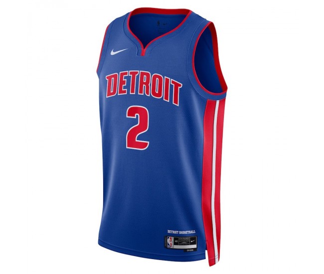 Detroit Pistons Cunningham Nike 2023 Men Swingman Icon Edition Jersey Blue