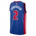 Detroit Pistons Cunningham Nike 2023 Men Swingman Icon Edition Jersey Blue