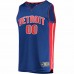 Detroit Pistons Men's Fanatics Branded Blue Fast Break Custom Replica Jersey - Icon Edition