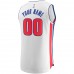 Detroit Pistons Men's Fanatics Branded White Fast Break Custom Replica Jersey - Association Edition