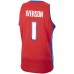 Detroit Pistons Allen Iverson Men's Mitchell & Ness Red 2008-09 Hardwood Classics Swingman Jersey