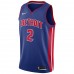 Detroit Pistons Cade Cunningham Men's Nike Blue 2021 NBA Draft First Round Pick Swingman Jersey - Icon Edition