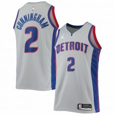 Detroit Pistons Cade Cunningham Men's Jordan Brand Gray 2021/22 Swingman Jersey - Statement Edition