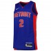 Detroit Pistons Cade Cunningham Men's Nike Blue 2022/23 Swingman Jersey - Icon Edition