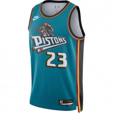 Detroit Pistons Ivey Nike 2023 Men Swingman Classic Edition Jersey Teal