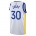 Golden State Warriors Curry Nike 2023 Men Swingman Association Edition Jersey White