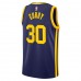 Golden State Warriors Curry Jordan 2023 Men Swingman Statement Edition Jersey Navy 